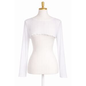 Y2K Sheer White Mesh Top Womens Size L Festival 90s Soft Angel Core Fairy Grunge